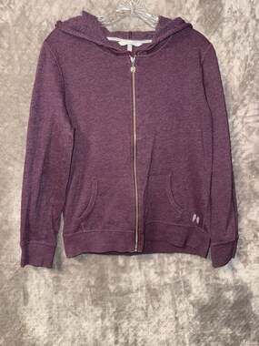 Victoria's Secret Sequin Angel Wings Zip-Up Hoodie Purple Size M